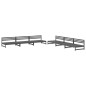 vidaXL 6-tlg. Garten-Lounge-Set Grau Massivholz Kiefer vidaXL 6-tlg. Garten-Lounge-Set Grau Massivholz Kiefer