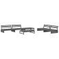 vidaXL 6-tlg. Garten-Lounge-Set Grau Massivholz Kiefer vidaXL 6-tlg. Garten-Lounge-Set Grau Massivholz Kiefer