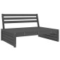 vidaXL 6-tlg. Garten-Lounge-Set Grau Massivholz Kiefer vidaXL 6-tlg. Garten-Lounge-Set Grau Massivholz Kiefer