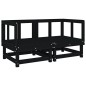 vidaXL 6-tlg. Garten-Lounge-Set Schwarz Massivholz Kiefer vidaXL 6-tlg. Garten-Lounge-Set Schwarz Massivholz Kiefer
