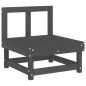 vidaXL 10-tlg. Garten-Lounge-Set Grau Massivholz Kiefer vidaXL 10-tlg. Garten-Lounge-Set Grau Massivholz Kiefer