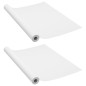 Möbelfolien Selbstklebend 2 Stk. Weiß 500x90 cm PVC Möbelfolien Selbstklebend 2 Stk. Weiß 500x90 cm PVC