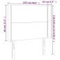 vidaXL LED Kopfteil Grau 103x16x118/128 cm Kunstleder vidaXL LED Kopfteil Grau 103x16x118/128 cm Kunstleder