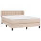vidaXL Boxspringbett Matratze Cappuccino-Braun 140x190cm Kunstleder vidaXL Boxspringbett Matratze Cappuccino-Braun 140x190cm Kunstleder
