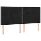 vidaXL Boxspringbett mit Matratze Schwarz 160x200 cm Samt vidaXL Boxspringbett mit Matratze Schwarz 160x200 cm Samt