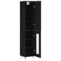 vidaXL Highboard Schwarz 34,5x34x180 cm Holzwerkstoff vidaXL Highboard Schwarz 34,5x34x180 cm Holzwerkstoff