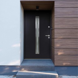 Haustür Aluminium Anthrazit 90x200 cm