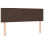 vidaXL Boxspringbett mit Matratze Braun 140x190 cm Kunstleder vidaXL Boxspringbett mit Matratze Braun 140x190 cm Kunstleder