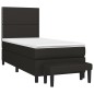 vidaXL Boxspringbett mit Matratze Schwarz 80x200 cm Stoff vidaXL Boxspringbett mit Matratze Schwarz 80x200 cm Stoff