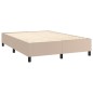 vidaXL Boxspringbett Matratze Cappuccino-Braun 140x190cm Kunstleder vidaXL Boxspringbett Matratze Cappuccino-Braun 140x190cm Kunstleder