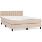 vidaXL Boxspringbett Matratze Cappuccino-Braun 140x190cm Kunstleder vidaXL Boxspringbett Matratze Cappuccino-Braun 140x190cm Kunstleder