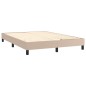 vidaXL Boxspringbett Matratze Cappuccino-Braun 140x190cm Kunstleder vidaXL Boxspringbett Matratze Cappuccino-Braun 140x190cm Kunstleder