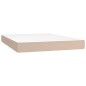 vidaXL Boxspringbett Matratze Cappuccino-Braun 140x190cm Kunstleder vidaXL Boxspringbett Matratze Cappuccino-Braun 140x190cm Kunstleder