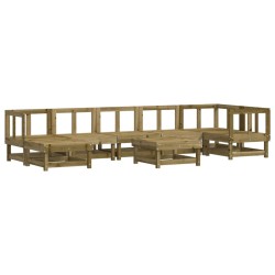 vidaXL 8-tlg. Garten-Lounge-Set Kiefernholz Imprägniert