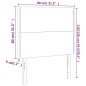 vidaXL Kopfteile 2 Stk. Schwarz 80x5x78/88 cm Samt vidaXL Kopfteile 2 Stk. Schwarz 80x5x78/88 cm Samt