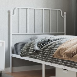 vidaXL Kopfteil Metall Weiß 100 cm