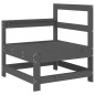 vidaXL Garten-Ecksofas 2 Stk. Grau Massivholz Kiefer vidaXL Garten-Ecksofas 2 Stk. Grau Massivholz Kiefer