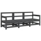 vidaXL 3-tlg. Garten-Lounge-Set Grau Massivholz Kiefer vidaXL 3-tlg. Garten-Lounge-Set Grau Massivholz Kiefer