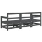 vidaXL 3-tlg. Garten-Lounge-Set Grau Massivholz Kiefer vidaXL 3-tlg. Garten-Lounge-Set Grau Massivholz Kiefer