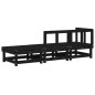 vidaXL 3-tlg. Garten-Lounge-Set Schwarz Massivholz Kiefer vidaXL 3-tlg. Garten-Lounge-Set Schwarz Massivholz Kiefer
