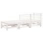 vidaXL 3-tlg. Garten-Lounge-Set Weiß Massivholz Kiefer vidaXL 3-tlg. Garten-Lounge-Set Weiß Massivholz Kiefer