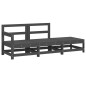 vidaXL 3-tlg. Garten-Lounge-Set Grau Massivholz Kiefer vidaXL 3-tlg. Garten-Lounge-Set Grau Massivholz Kiefer