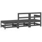 vidaXL 3-tlg. Garten-Lounge-Set Grau Massivholz Kiefer vidaXL 3-tlg. Garten-Lounge-Set Grau Massivholz Kiefer