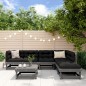 vidaXL 7-tlg. Garten-Lounge-Set Grau Massivholz Kiefer vidaXL 7-tlg. Garten-Lounge-Set Grau Massivholz Kiefer
