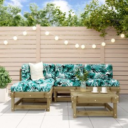 vidaXL 5-tlg. Garten-Lounge-Set Kiefernholz Imprägniert