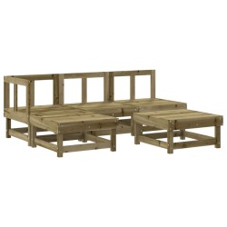 vidaXL 5-tlg. Garten-Lounge-Set Kiefernholz Imprägniert