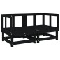 vidaXL 7-tlg. Garten-Lounge-Set Schwarz Massivholz Kiefer vidaXL 7-tlg. Garten-Lounge-Set Schwarz Massivholz Kiefer