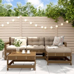 vidaXL 5-tlg. Garten-Lounge-Set Honigbraun Massivholz Kiefer