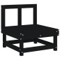 vidaXL 8-tlg. Garten-Lounge-Set Schwarz Massivholz Kiefer vidaXL 8-tlg. Garten-Lounge-Set Schwarz Massivholz Kiefer