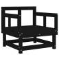 vidaXL 8-tlg. Garten-Lounge-Set Schwarz Massivholz Kiefer vidaXL 8-tlg. Garten-Lounge-Set Schwarz Massivholz Kiefer
