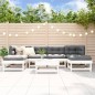 vidaXL 7-tlg. Garten-Lounge-Set Weiß Massivholz Kiefer vidaXL 7-tlg. Garten-Lounge-Set Weiß Massivholz Kiefer