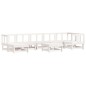 vidaXL 8-tlg. Garten-Lounge-Set Weiß Massivholz Kiefer vidaXL 8-tlg. Garten-Lounge-Set Weiß Massivholz Kiefer