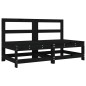 vidaXL 6-tlg. Garten-Lounge-Set Schwarz Massivholz Kiefer vidaXL 6-tlg. Garten-Lounge-Set Schwarz Massivholz Kiefer
