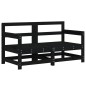 vidaXL 6-tlg. Garten-Lounge-Set Schwarz Massivholz Kiefer vidaXL 6-tlg. Garten-Lounge-Set Schwarz Massivholz Kiefer