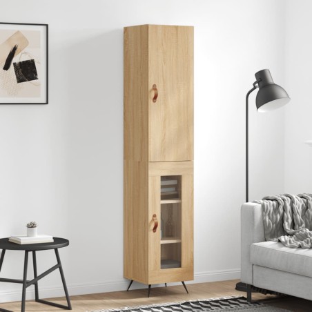 Highboard Sonoma-Eiche 34,5x34x180 cm Holzwerkstoff