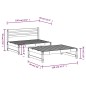 vidaXL 2-tlg. Garten-Lounge-Set Schwarz Massivholz Kiefer