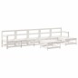 vidaXL 7-tlg. Garten-Lounge-Set Weiß Massivholz Kiefer vidaXL 7-tlg. Garten-Lounge-Set Weiß Massivholz Kiefer