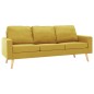 vidaXL 3-Sitzer-Sofa Gelb Stoff vidaXL 3-Sitzer-Sofa Gelb Stoff