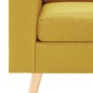 vidaXL 3-Sitzer-Sofa Gelb Stoff vidaXL 3-Sitzer-Sofa Gelb Stoff