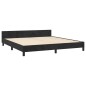 vidaXL Bettgestell mit Kopfteil Schwarz 160x200 cm Samt vidaXL Bettgestell mit Kopfteil Schwarz 160x200 cm Samt