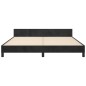 vidaXL Bettgestell mit Kopfteil Schwarz 160x200 cm Samt vidaXL Bettgestell mit Kopfteil Schwarz 160x200 cm Samt
