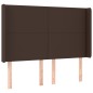vidaXL Boxspringbett mit Matratze & LED Braun 140x190 cm Kunstleder vidaXL Boxspringbett mit Matratze & LED Braun 140x190 cm Kunstleder