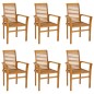 vidaXL 7-tlg. Garten-Essgruppe Massivholz Teak vidaXL 7-tlg. Garten-Essgruppe Massivholz Teak