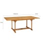 vidaXL 7-tlg. Garten-Essgruppe Massivholz Teak vidaXL 7-tlg. Garten-Essgruppe Massivholz Teak