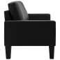vidaXL 3-Sitzer-Sofa Schwarz Kunstleder vidaXL 3-Sitzer-Sofa Schwarz Kunstleder