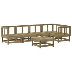 vidaXL 6-tlg. Garten-Lounge-Set Imprägniertes Kiefernholz 
